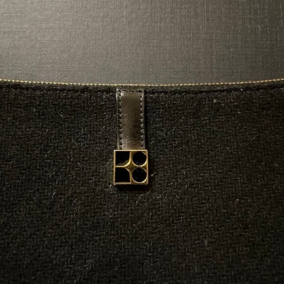 Kate Spade Black Wool Shoulder Bag - Picture 2 of 8